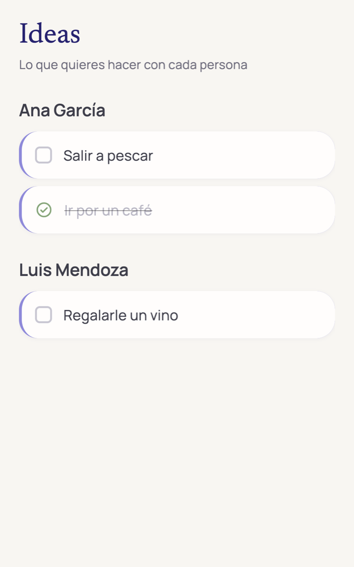 Banco de ideas por persona
